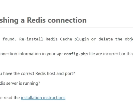 Redis Object Cache插件导致链接出错，怎么办？